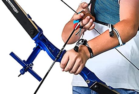 Archery Recurve Bow Sight, SOOHUPET Accessories T Shape Archery Shooting Target Sight Adjustable Bowsight with Optical Fiber Pin Sight for Target Practice