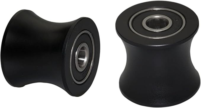 Total Gym Replacement Set of 4 Wheels/Rollers Compatible with Models DLX, DLX II, DLX III, Adv DLX, Pilates, Pilates Pro 2500, 3000, 4000,570, 2000 (Black)