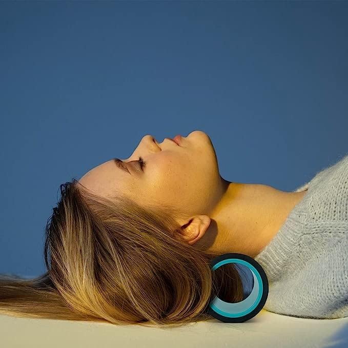 Yoga Wheel for Stretching & Flexibility to Help Back Aches & Tension, Deep Tissue Muscle Massage. Back Roller Wheel with Extra Cushion, Wider & Thickest Foam, Stretches and Strengthens Core Muscles