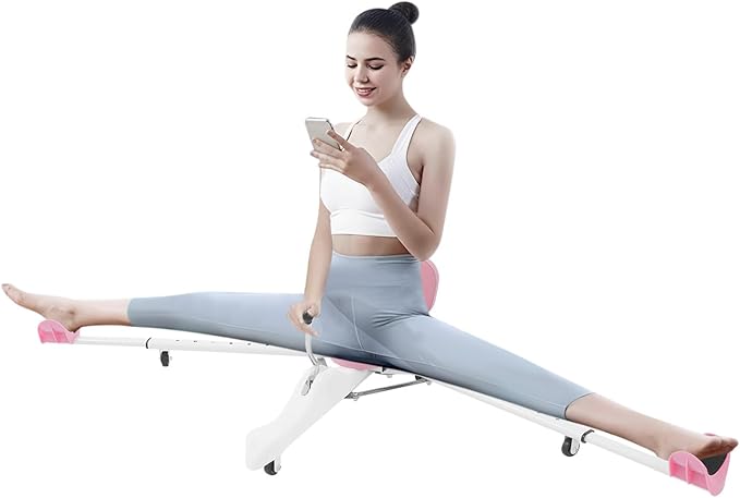YIYIBYUS Leg Stretcher, 330LBS Splits Machine for Flexibility Kids Adults, Heavy Duty Steel Frame Leg Stretching Training Machine for Home Gym