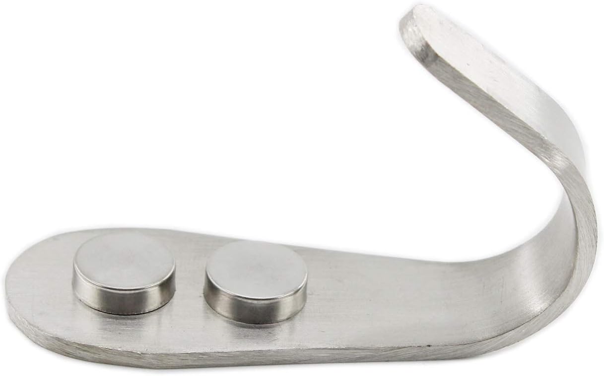 Stainless Steel Coat Hooks, Heavy Duty Metal Wall Mounted Hanger Hooks for Hanging Towels, Keys, Hats - Indoor and Outdoor Use - 8 Pack with Screws