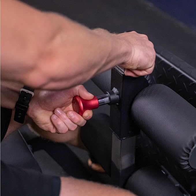 Titan Fitness Adjustable Floor Glute & Hamstring Developer (GHD), Cross Training Workout Lifting Equipment in Home and Commercial Gym