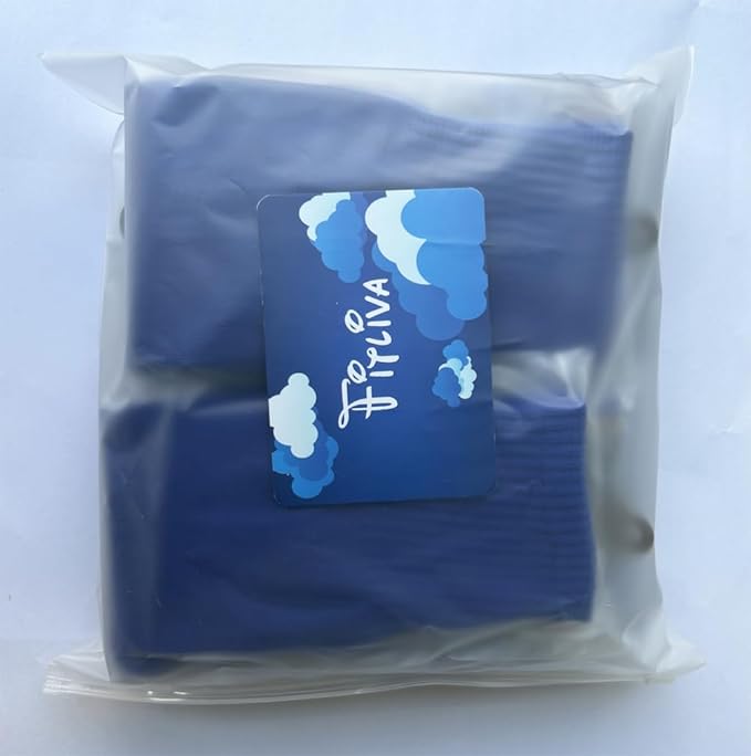 Fitliva Knee High Long Sports Socks Unisex Multicolor 3/6/12 Pairs