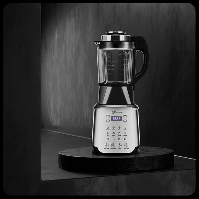 Glass Blenders for Kitchen 59oz, Stainless Steels Professional Blenders 1200W adjustable P1-P9 High Speed, 14 Functions Countertop Blender Smoothie & Food Processor Combo with Heating, Auto Clean