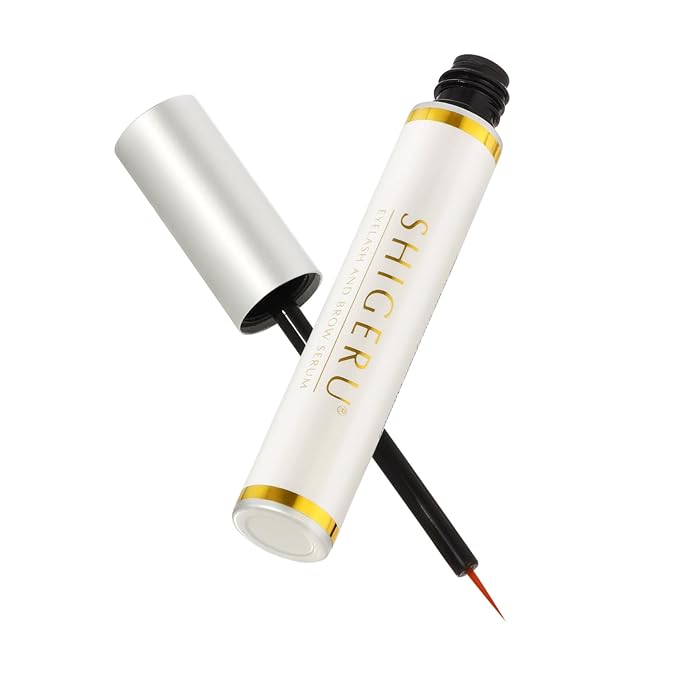 SHIGERU Lash and Brow Natural Oil-Free Growth Serum, Japanese Salon Formula for Longer, Thicker, Fuller Appearing Lashes – 5ml
