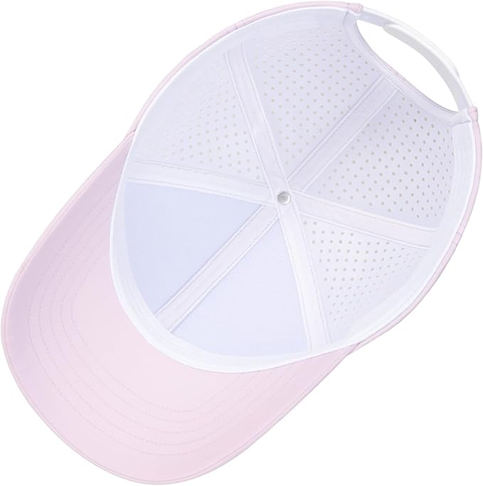 VOBOOM Men Quick Dry Baseball Cap Laser Cut Mesh Ball Curved Brim Snapback Hat