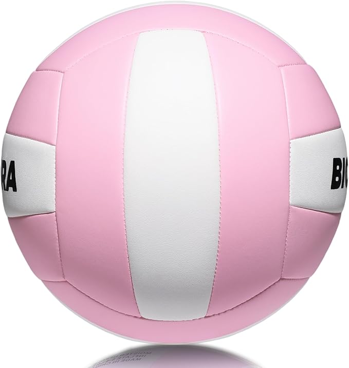 Softy Volleyball, Durable PU Leather,Waterproof Indoor Outdoor Soft Volleyball for Beach Game Gym Training (Official Size 5)