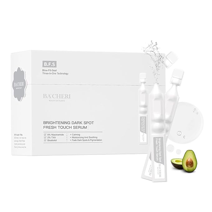 Brightening Hydrating Facial Serum Ampoules, with Niacinamide, Tranexamic Acid & 3‑O‑Ethyl Ascorbic Acid (Vitamin C), Alpha‑Arbutin, Madecassoside & Panthenol for Smooth, Dewy Skin