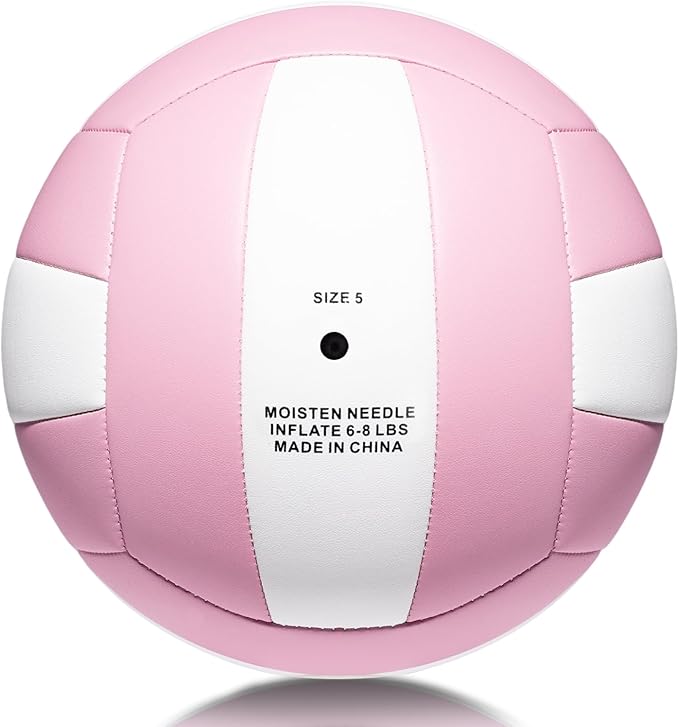Softy Volleyball, Durable PU Leather,Waterproof Indoor Outdoor Soft Volleyball for Beach Game Gym Training (Official Size 5)