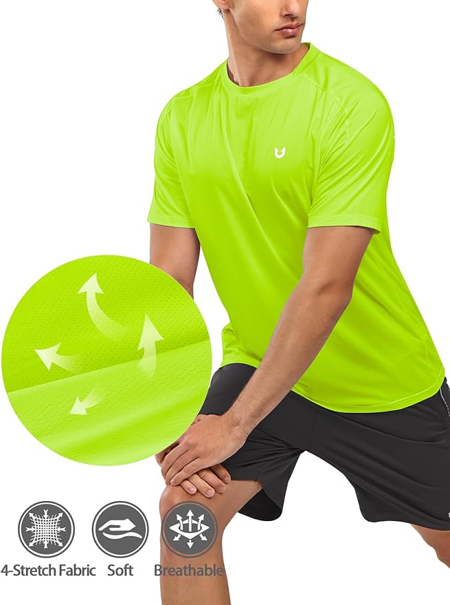 NORTHYARD Men's Athletic Running T-Shirts Quick Dry Workout Shirts Short-Sleeve Sports Gym Tee Tops Performance Activewear