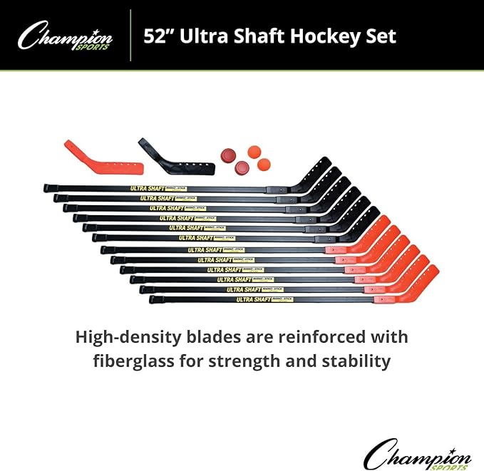 Champion Sports Ultra Shaft Hockey Set