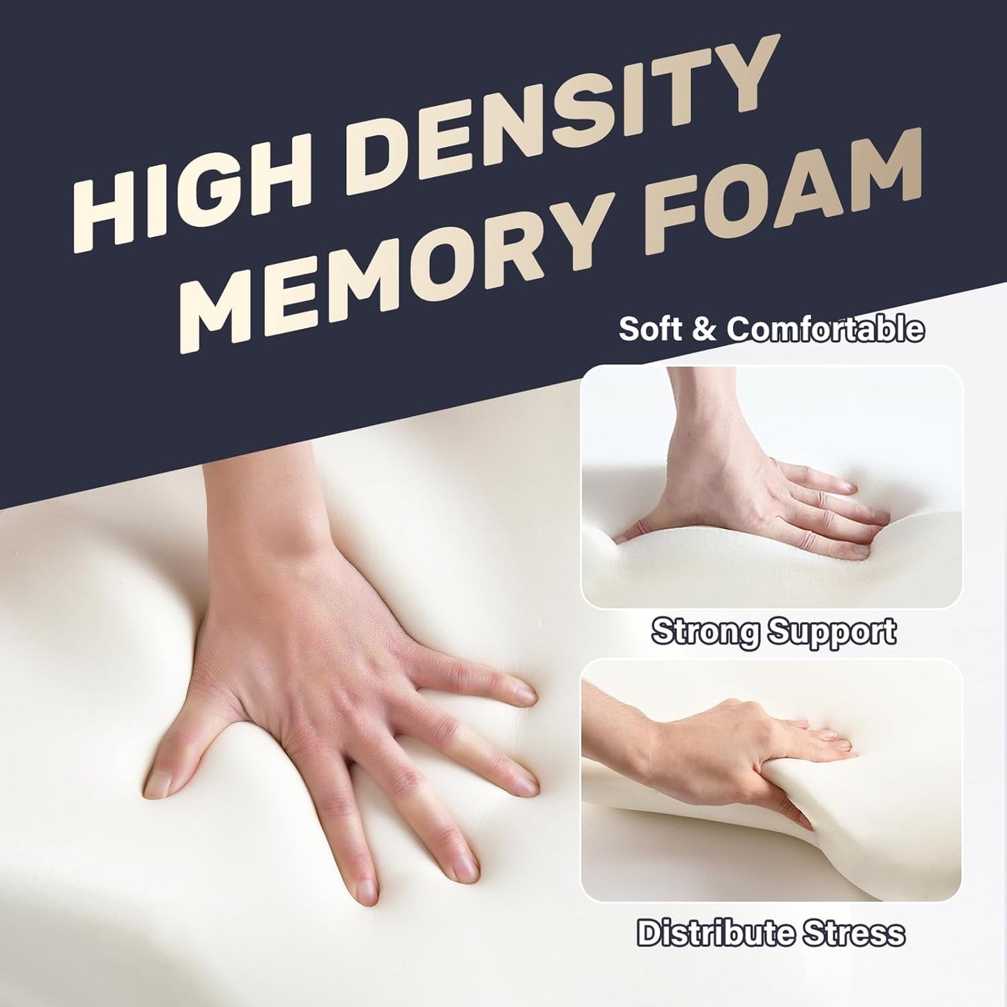 Coverado Lumbar Support Pillow for Car, Ergonomic Memory Foam Back Pillow for Office Chair, Back Cushion for Back Pain Relief, PU Leather Car Lumbar Support for Driving Seat - Black&Gray