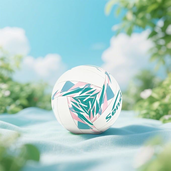 Senston Premium PVC Volleyball Size 5 – Indoor/Outdoor Volleyball, All-Weather Durable Design for Training, Practice & Beach Games (Meets Official Size Standards)