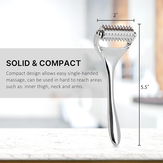 Massage Roller, Acupuncture Roller for Muscle Pain Relief, Acupressure Massager - Deep Tissue Massage Tool for Hand, Foot, Neck, Arms, Thighs