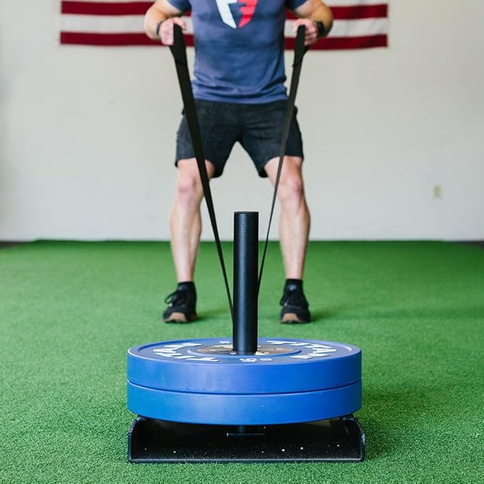 Titan Fitness Power Speed Training Sled with 14.5ft Leash, 500 LB Capacity, Weighted Drag or Pull Sled for Speed, Agility, and Strength Training