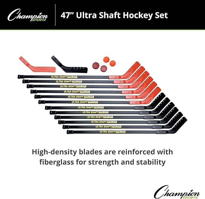 Champion Sports Ultra Shaft Hockey Set