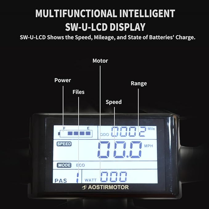 aostirmotor Electric Bike for Adults 1000W Fat Tire E Bikes Snow 31Mph,48V 20AH Removable Battery Adult Electric Bicycles, 35+ Miles Long Range Electric Mountain Bike 26"x4.0"