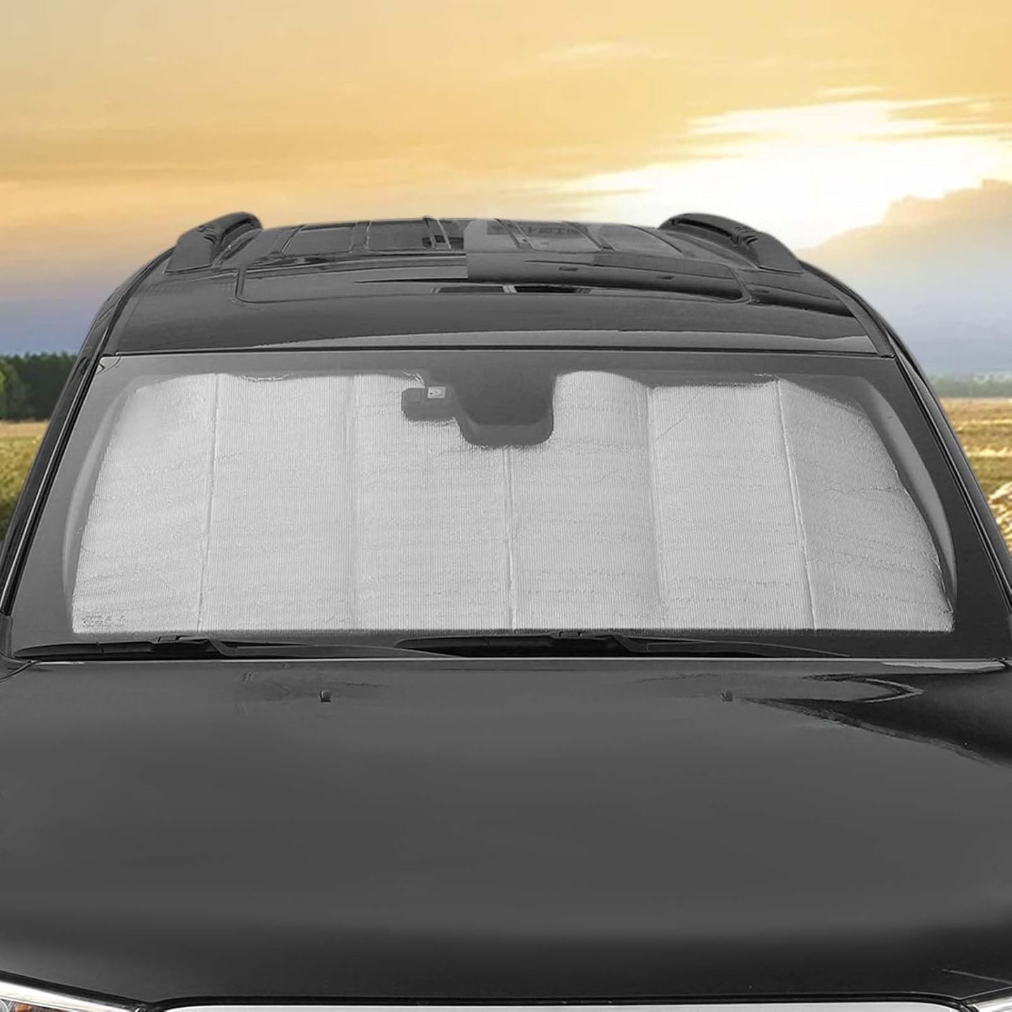 RT-TCZ Windshield Sunshade Sun Shade Heat Shield Window Sun Visor Mat for Dodge Durango 2011-2024,Silver