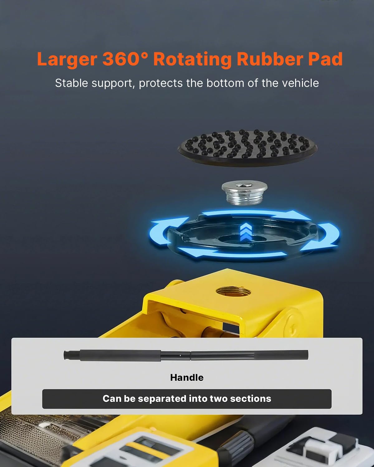 VEVOR Low Profile Floor Jack 1.5 Ton (3300 LBS), Aluminum and Steel Race Ground Elevator with Dual Pistons Quick Lift Pump Auto Repair Car Maintenance, Lifting Range 3-3/20"-14-10/27"