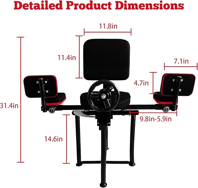 Leg Stretcher - Strength Training Leg Machines Heavy Duty Steel Split Training Equipment
