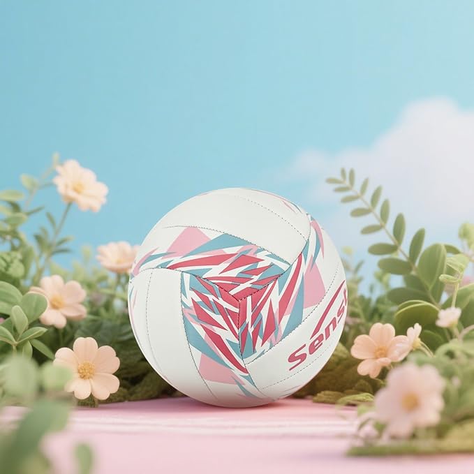 Senston Premium PVC Volleyball Size 5 – Indoor/Outdoor Volleyball, All-Weather Durable Design for Training, Practice & Beach Games (Meets Official Size Standards)