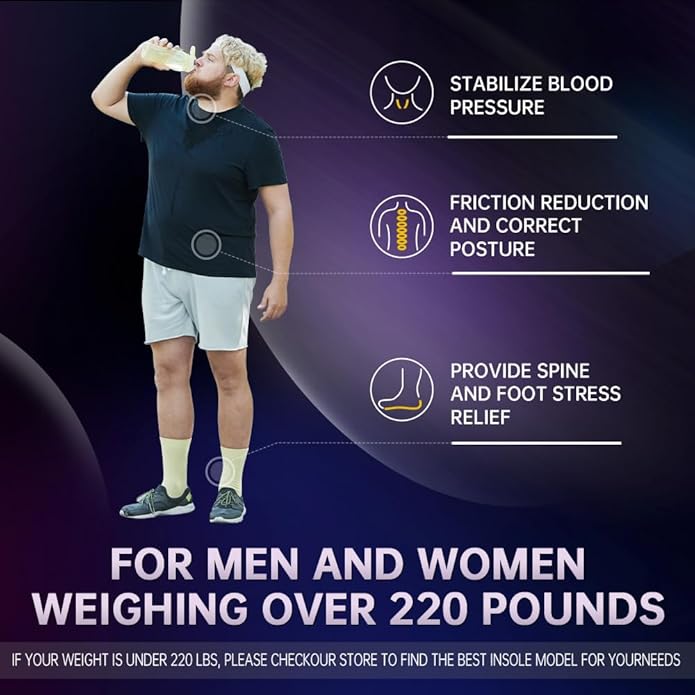 VALSOLE Heavy Duty Support Pain Relief Orthotics - 220+ lbs Plantar Fasciitis High Arch Support Insoles for Men Women, Flat Feet Orthotic Insert, Work Boot Shoe Insole, Absorb Shock with Every Step