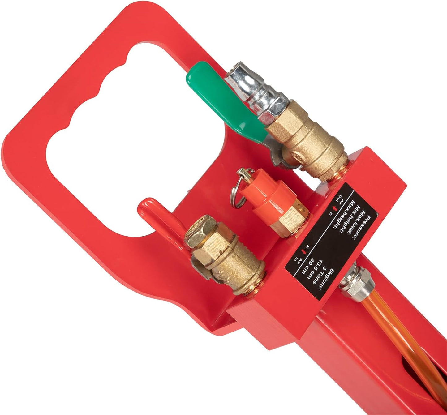 Air Jack 3 Ton/6600 lbs Airbag Jack Pneumatic Jack Lift Up to 15.75 Inch 3-5S Fast Lifting Air Bag Jack for Garage Cars Trucks with Adjustable Long Square Handle Red