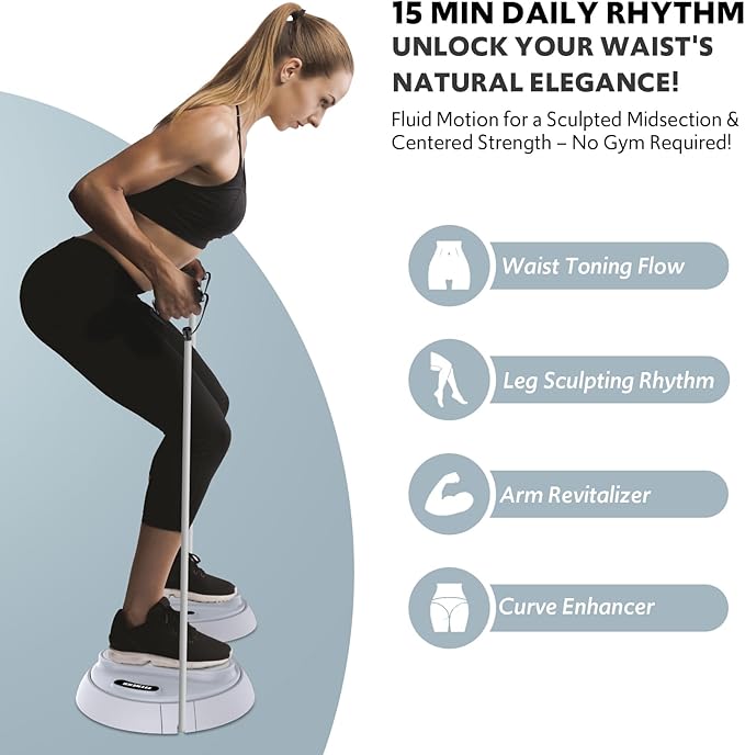 Waist Twisting Machine with Counter, Adjustable Waist Twister Board for Women Belly Fat, Twist Board for Exercise, Ab Twister Board Twist Exercise Machine