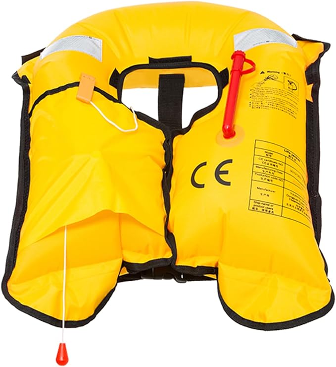 Manual Inflatable Life Jacket|Life Vest for Adults|PFD Low Profile|Supports up to 330 lbs(YSH700)