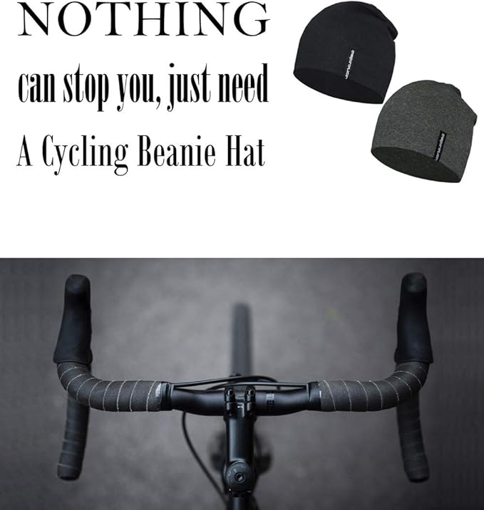 9" Multifunctional Lightweight Beanies Hats Snug Fitting, Running Skull Cap Helmet Liner Sleep Caps