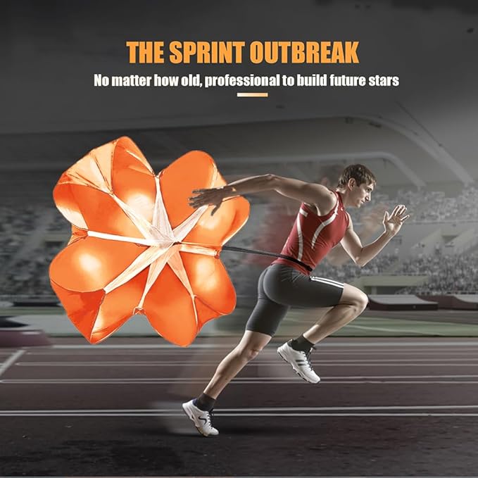Running Speed Training, 56 inch Speed Drills Resistance Parachute Running Sprint Chute Soccer Football Sport Speed Training