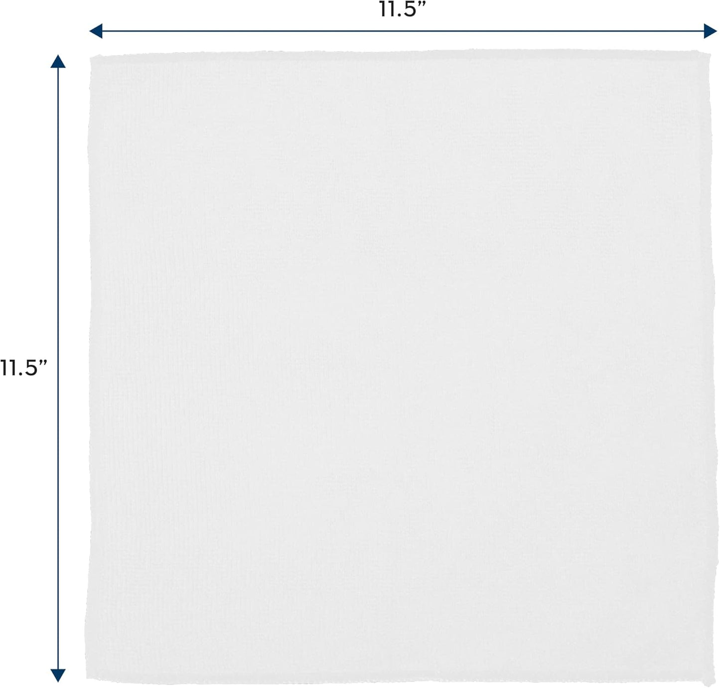 S&T INC. 50 Pack Microfiber Cleaning Cloth, Bulk Towels for Home, Reusable Microfiber Towels for Cars, Cleaning Rags, White, 11.5 Inches x 11.5 Inches, 50 Count