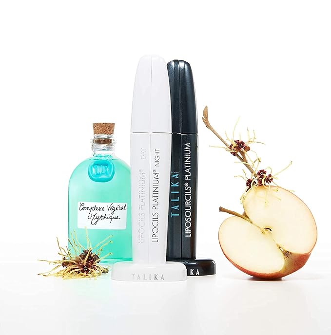 Talika Lipocils Platinum 2x 8.5ml - 2-in-1 Eyelash Growth Serum - Day and Night Double Serum Treatment - Boosts Growth, Density & Pigmentation