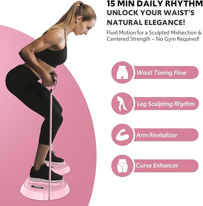 Waist Twisting Machine with Counter, Adjustable Waist Twister Board for Women Belly Fat, Twist Board for Exercise, Ab Twister Board Twist Exercise Machine