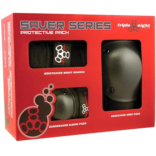 Triple Eight Saver Series Pad Set with Kneesavers, Elbowsavers and Wristsavers, Junior