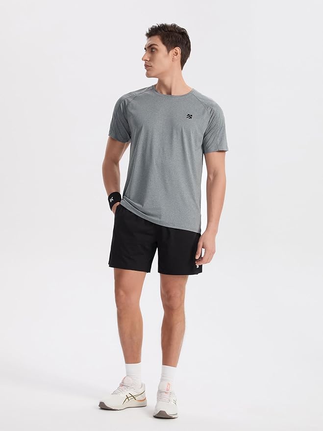 Moisture Wicking Quick Dry Soft Pickleball Workout Hiking Camping Running Shirts for Men Outdoor Sports