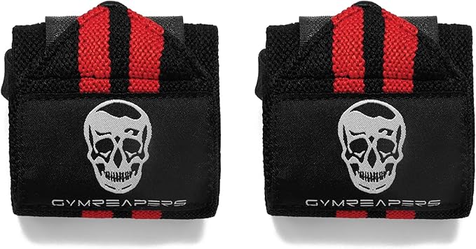 Gymreapers Weightlifting Wrist Wraps (IPF Approved) 18" Professional Quality Wrist Support with Heavy Duty Thumb Loop - Best Wrap for Powerlifting Competition, Strength Training, Bodybuilding