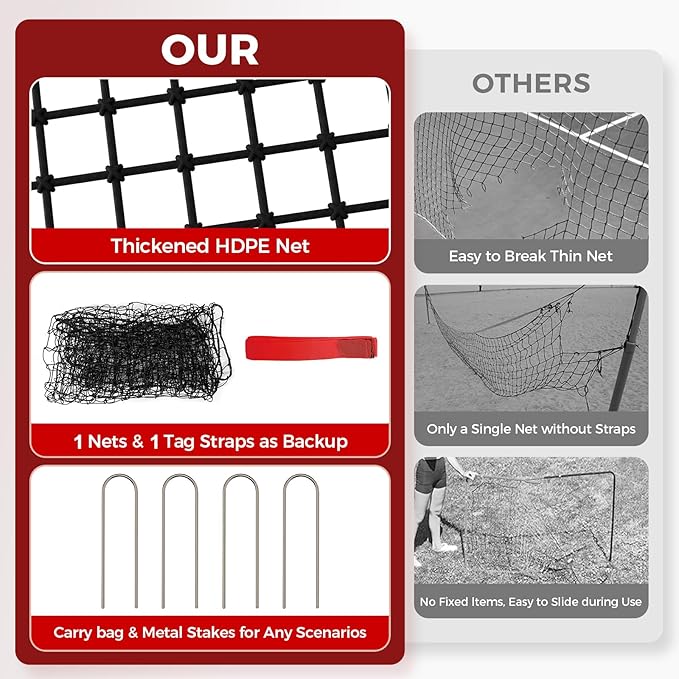 Volleyball Rebounder Net,Portable 7x4 ft Training Equipment for Spike and Smash Practice - 5 Rebound Angles Custom Target Area for Volleyball Sports Training