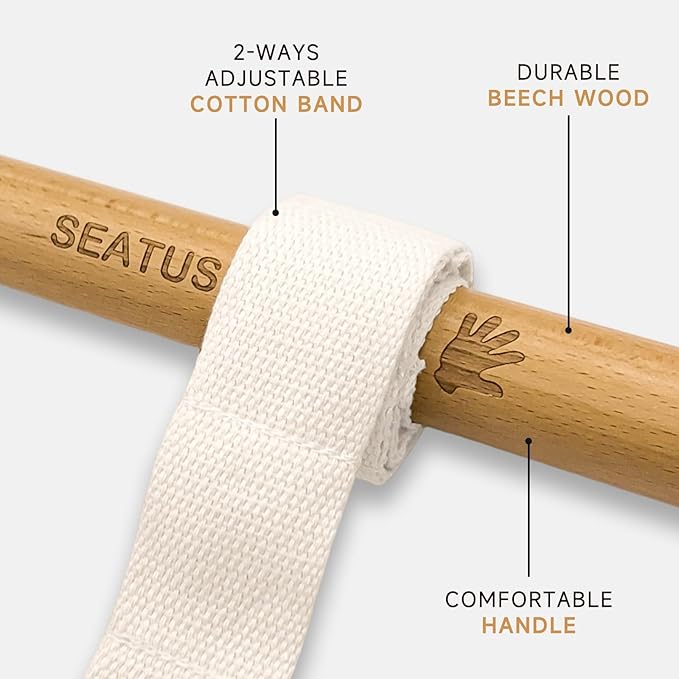 Innovative Muscle Stretching Device, Adjustable Length Hamstring Stretcher Redefines Flexibility, Pain Relief and Wellbeing for Your Entire Body Easily Perform Yoga and Stretching at Home!