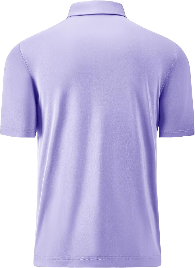 Mens Polo Shirts Short Casual Solid Stylish Dry Fit Performance Designed Collared Golf Polo Shirts for Men