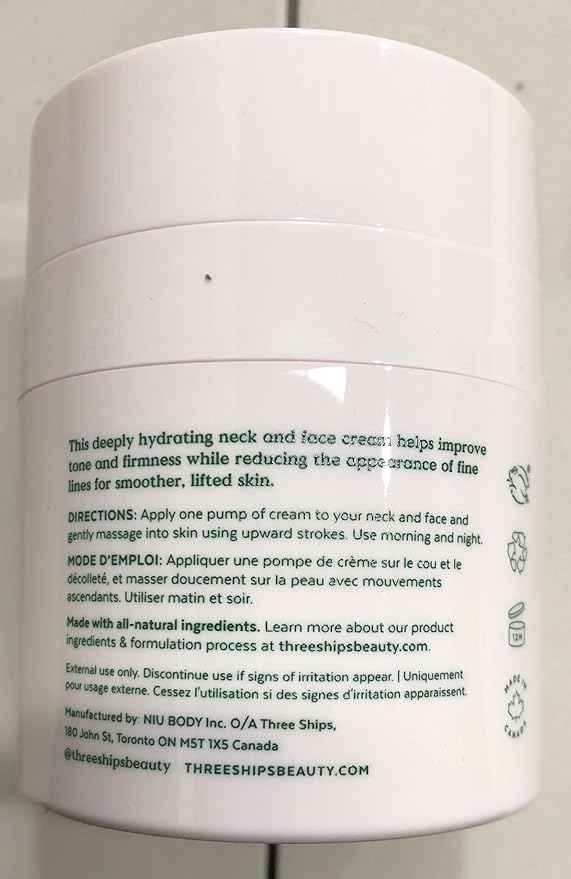 Three Ships Firm Believer Smoothing Neck Cream with Goji Stem Cell- Firms + Lifts to Reduce Appearance of Fine Lines, Face Moisturizer (40g)