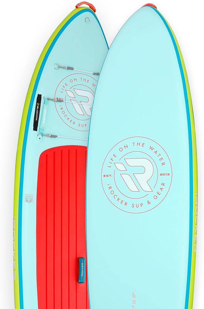 iROCKER Cruiser 7.0 Inflatable Stand Up Paddle Board Premium SUP and Accessories - Beginner Friendly - Extra Wide Base - Tandem Capable