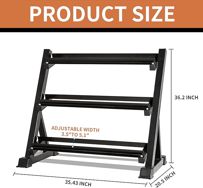 Ritafer 6-10 Pair Hex Rubber Dumbbell Set 350/450 and 550 lbsï¼?-50 lbs )Hand Free Weight for Strength Coated Encased Iron Weights with Dumbbells Storage Rack Home Gym