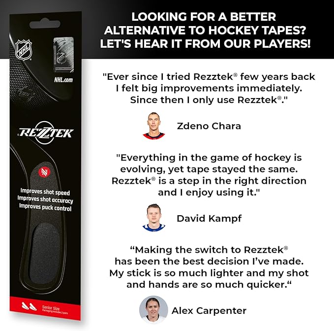 Hockey Stick Tape Alternative – Hockey Stick Blade Performance Grip – for Ice & Street Hockey Stick Blades - Used by NHL Players