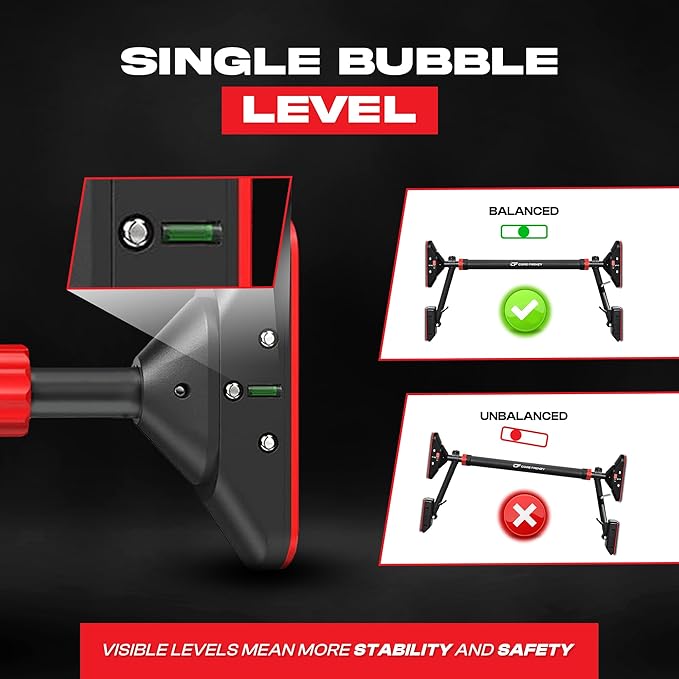 Pull Up Bar for doorway With Resistance Bands, No Screw Installation, Chin Up Bar for Upper Body Workout & Exercise, 29.9"-37.5" Adjustable Width Locking Mechanism, Max weight Hold 880 lbs