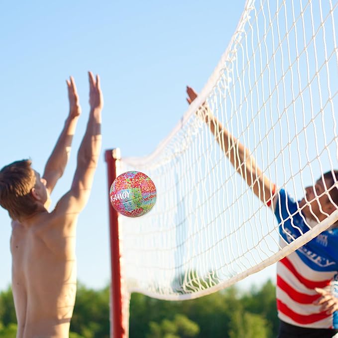 Volleyball Size 5 - Premium PU Leather, Ultra-Durable Soft to The Touch for Youth, Adults, Ideal for Indoor, Outdoor, Beach Sports Training