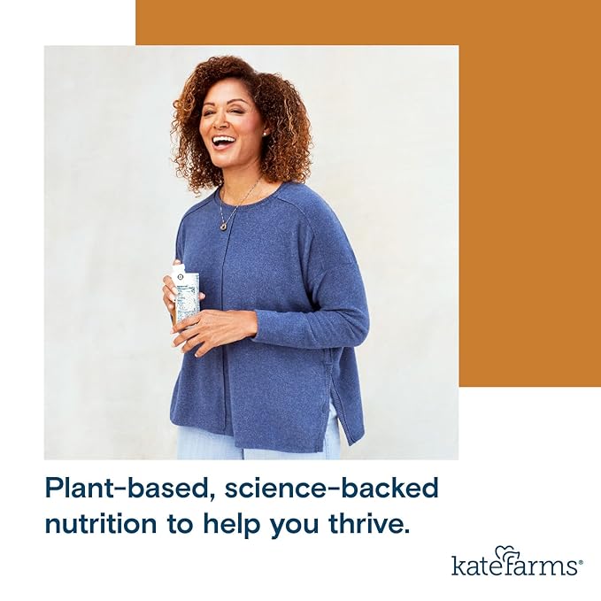 KATE FARMS Organic Nutrition Shake, Coffee, 16g protein, 27 Vitamins and Minerals, Protein Meal Replacement Drink, Protein Shake, 11 oz (12 Pack)