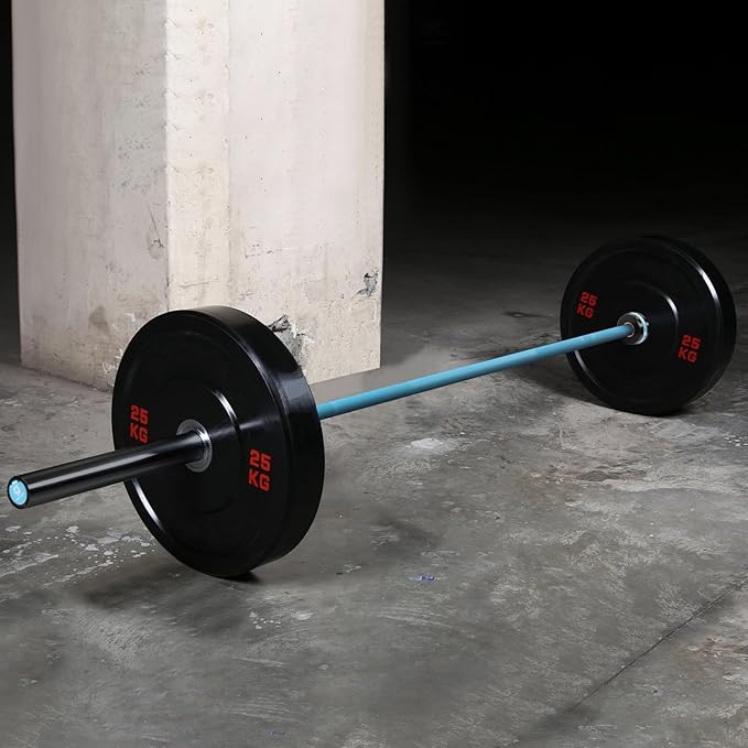 Olympic Barbell 45lb (20kg) - 7ft Bearing Spin Bar for Weightlifting and Strength Training,Ceramic Coating,500 LBS Capacity,28mm High Whip,Fits 2" Plates,for Home Gym
