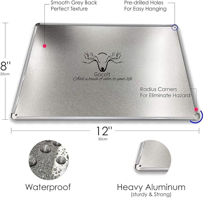 Gocolt Home Gym Rules Signs Workout Motivational Quote Hanging Sign - Exercise Poster - Gym Room Sign for Men's Cave Interior Home Art Metal Tin Wall Decor 8x12 Inches