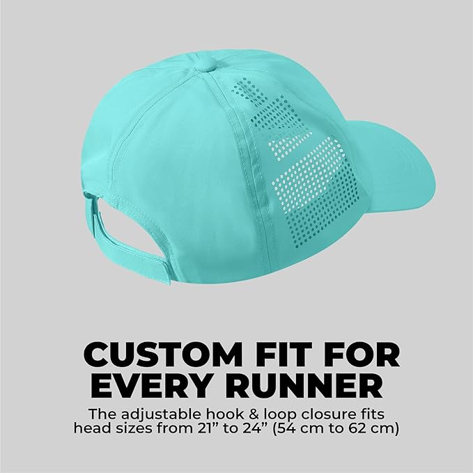 Tough Headwear Baseball Running Cap - Lightweight Quick-Drying Athletic Hat for Men & Women - Sweat-Wicking